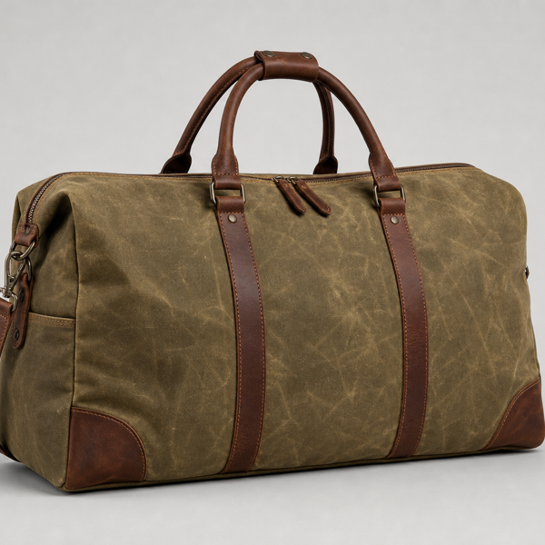 Canvas Weekendtas Khaki